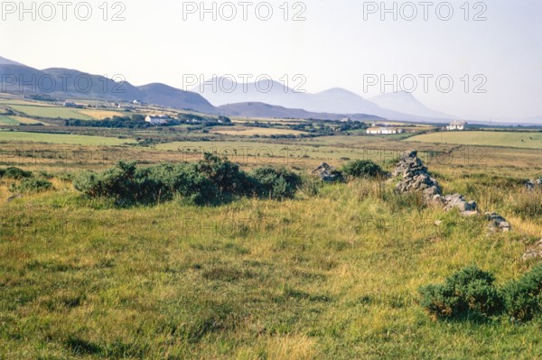 Traditional crofting farming landscape.