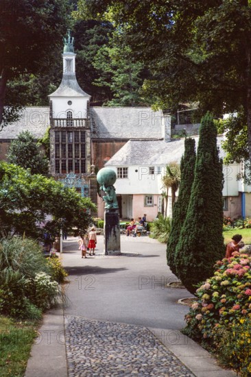 Buildings in Portmeirion folly tourist village.