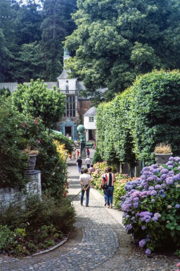 Buildings in Portmeirion folly tourist village.