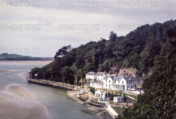Buildings in Portmeirion folly tourist village.