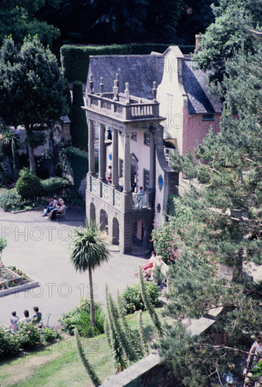 Buildings in Portmeirion folly tourist village.