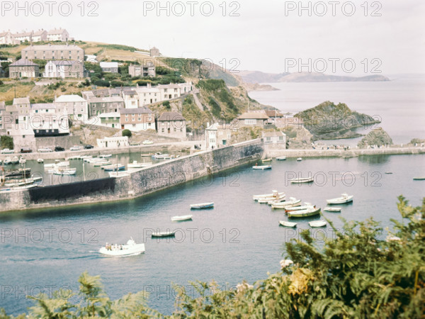 Historic waterfront buildings.