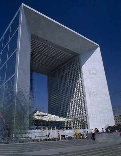 FRANCE, Ile de France, Paris , "La Defence. The Grand Arch, known as Arche de la Defense or Grande Arche de la Fraternite."