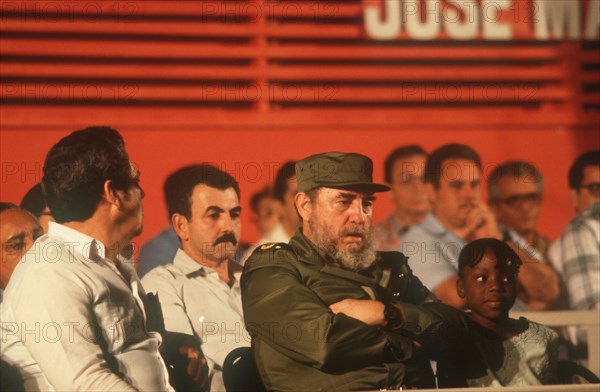CUBA, Politics, Fidel Castro at the opening ceremony for a Special School