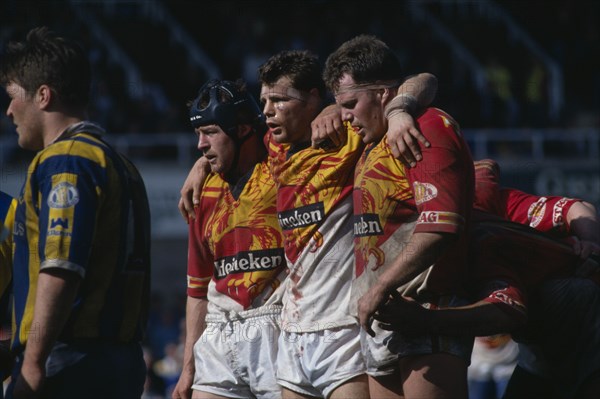 10036836  SPORT Ball Games Rugby Front row of the scrum