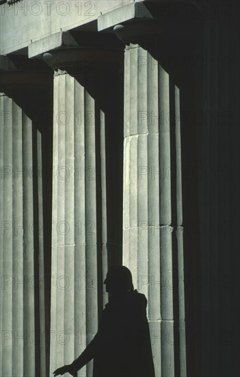 USA, New York, Manhattan, Statue of George Washington in Wall Street