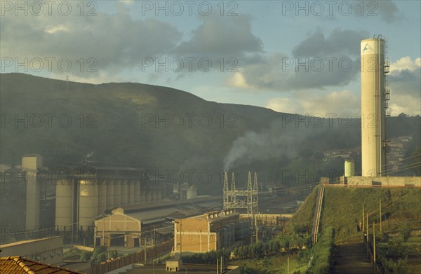 BRAZIL, Minas Gerais, Aluminium factory exterior