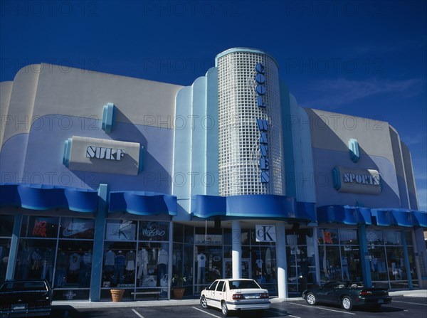 USA, Florida , Orlando,  International Drive. Cool Waves surf and sport shop exterior