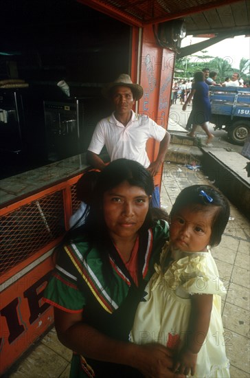 PANAMA, People, Guyani Indians at the Costa Rica frontier.