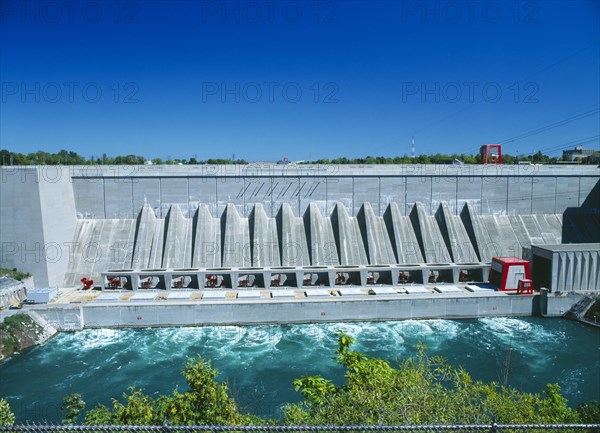 CANADA, Ontario  , Niagara, Hydro Electric Power station on U.S. side of the river