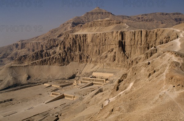 EGYPT, Luxor , Deir el-Bahri, Thebes. The Mortuary Temple of Hatshepsut