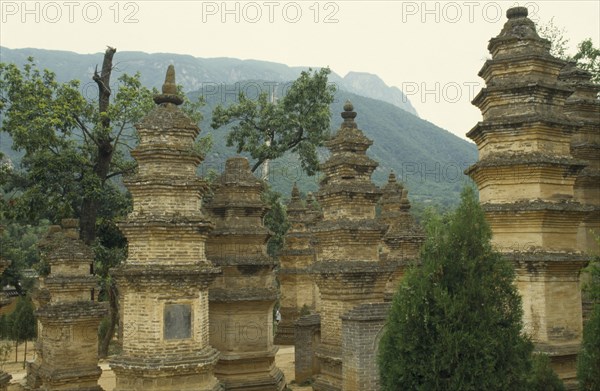 CHINA, Henan Province, Shaolin Monastery, Forest of Stupas each containing relic of dead monk.