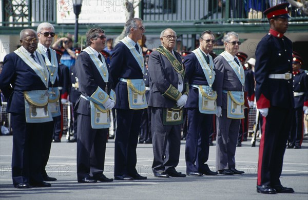 BERMUDA, St Georges, Masonic Peppercorn Ceremony.