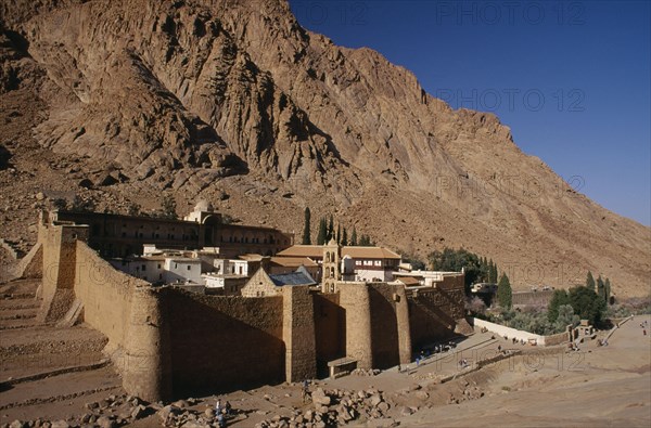 EGYPT, Sinai, St Catherine’s Monastery, St Catherine's Greek Orthodox Monastery on Mount Sinai dating from 337 AD