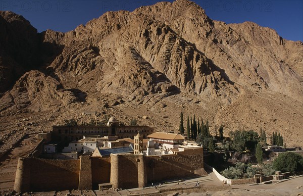 EGYPT, Sinai, St Catherine’s Monastery, St Catherine's Greek Orthodox Monastery On Mount Sinai dating from 337 AD