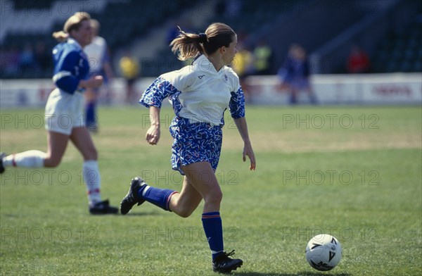 10067475 SPORT  Ball Games Football Women s soccer.  Player in England v Iceland game at European championships.