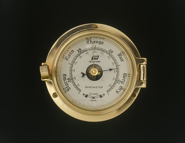 CLIMATE, Measurement, Instruments, Brass ships barometer