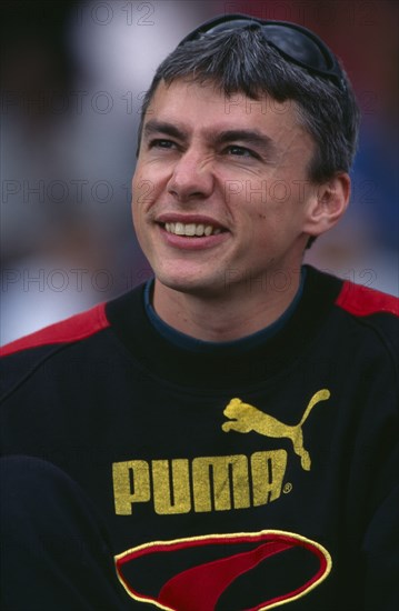 10039032 SPORT Athletics  Triple Jump Crystal Palace 1996.  Jonathan Edwards  head and shoulders portrait.