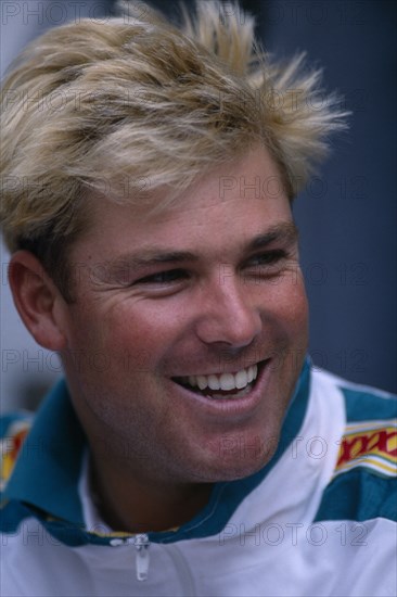 10037094 SPORT Ball Games Cricket Portrait of Australian cricketer Shane Warne.