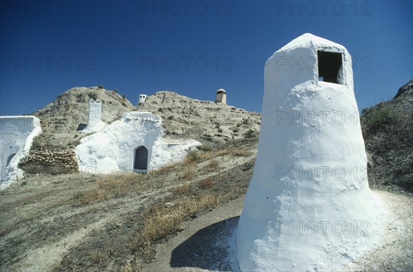 SPAIN, Andalucia, Gaudix, Troglodyte district near Granada