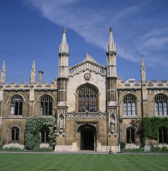 EDUCATION, University, Cambridge, Corpus Christi College exterior facade
