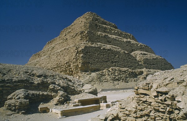 EGYPT, Cairo Area, Saqqara, The stepped pyramid