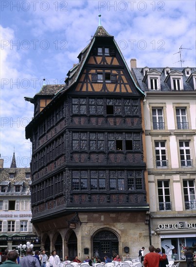 FRANCE, Alsace, Strasbourg, Maison Kammerzell dating from circa 1470
