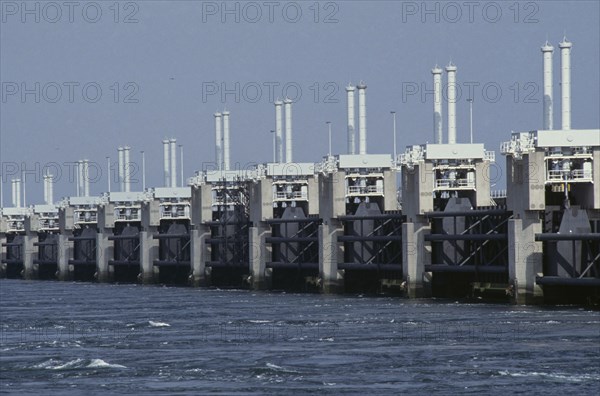 HOLLAND, Eastern Schelde, "Oosterschelde Dam, North Sea."