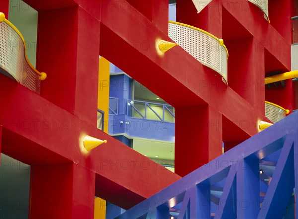 JAPAN, Honshu, Osaka, Brightly coloured detail of the Asia And Pacific Centre