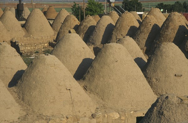 TURKEY, Urfa , Harran, Beehive mud houses