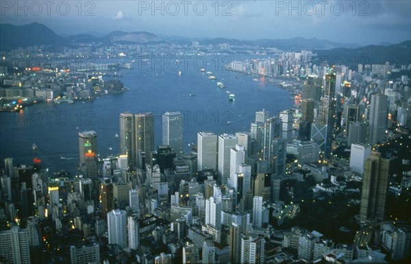 HONG KONG, City, Cityscape and harbour.