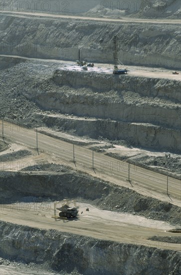 NAMIBIA, Namib Desert, Rossing Village, Open cast Uranium mine. Largest in the world.