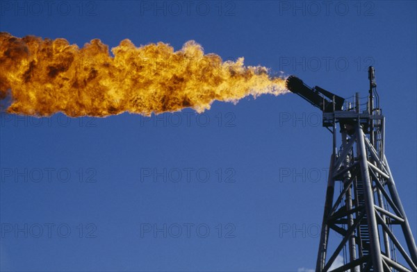 INDUSTRY, Factory, Oil Rig, Texaco Tartan rig Flare Boom