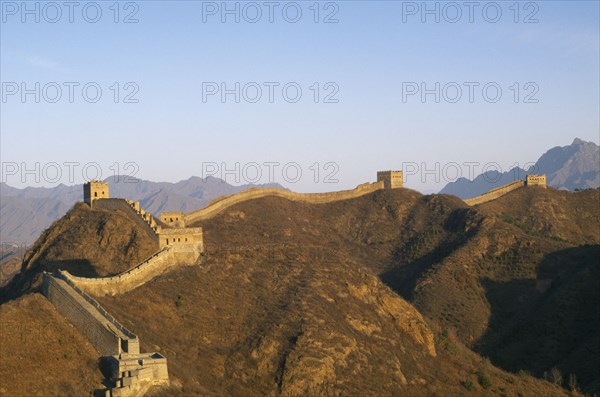 CHINA, Jin Shan Ling , The Great Wall, View of the wall leading over hilltops