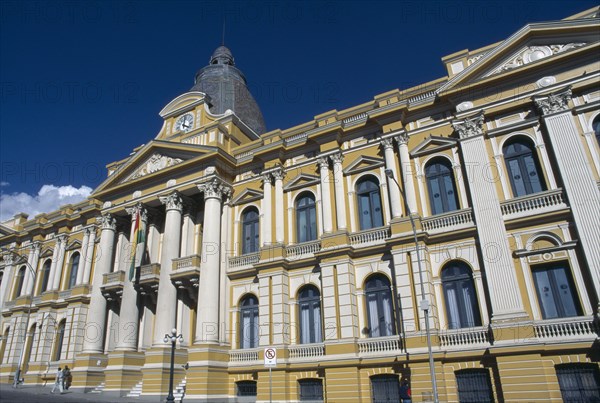 BOLIVIA, La Paz, Congress Building exterior.