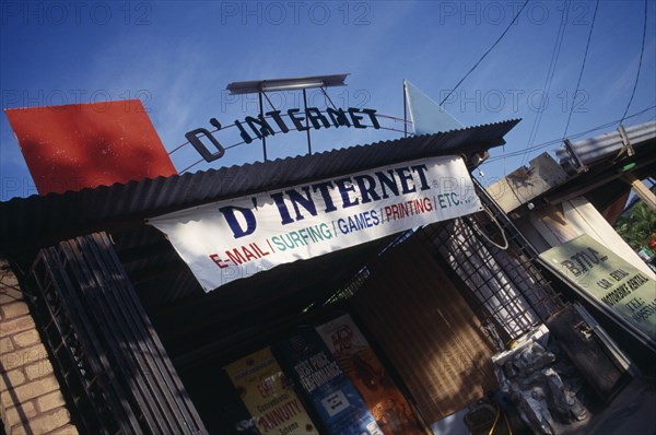 MALAYSIA, Kedah, Langkawi, Exterior of D’Internet cafe in Cenang