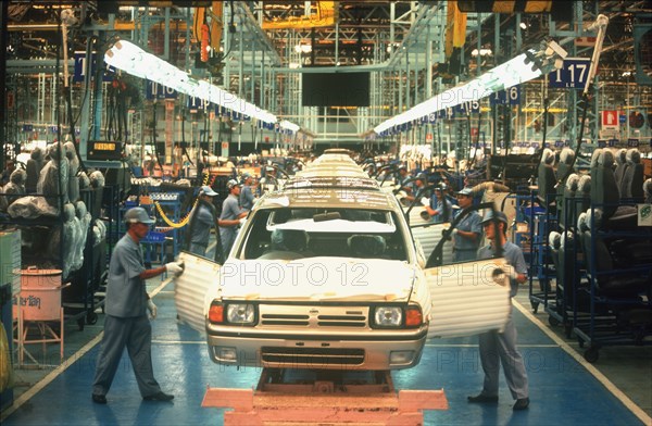 THAILAND, Bangkok, Car production line