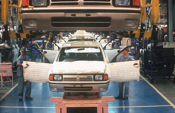 THAILAND, Bangkok, Car production line