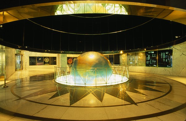 USA, New York , New York City, Revolving Globe in the News building