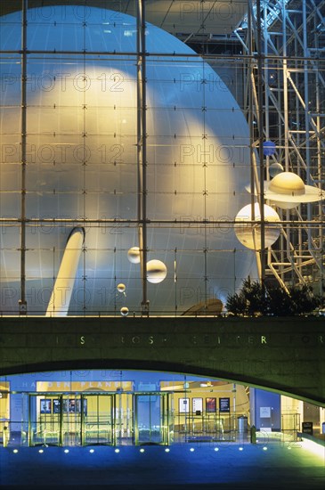 USA, New York , New York City, Natural History Museum. Close up of Rose Centre for Space