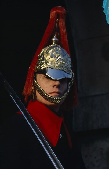 ENGLAND, London, "Portrait of a Horse Guard, Trooper of the Household Cavalry"