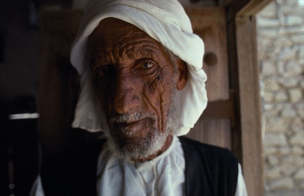 OMAN, People, Men, "Elderly man, head and shoulders portrait"