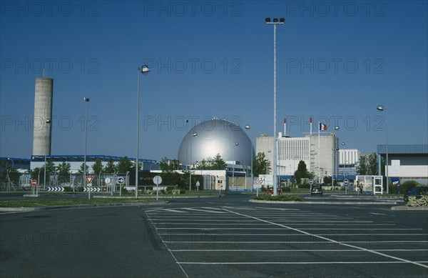 FRANCE, Loire Valley, Near Avione, Chinon nuclear power station which produces electricity and plutonium