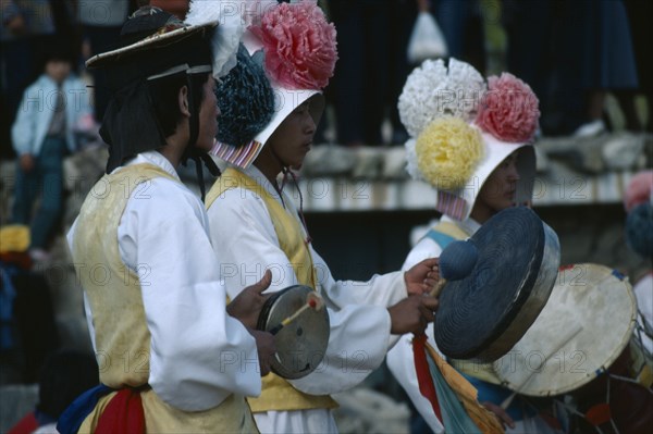 SOUTH KOREA, Festival, Farmers Dance dating from the fifth century and made to appease the gods of field and well.  Part Shamanistic and part thanksgiving in style.