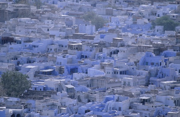 INDIA, Rajasthan, Jodhpur, The Blue city.