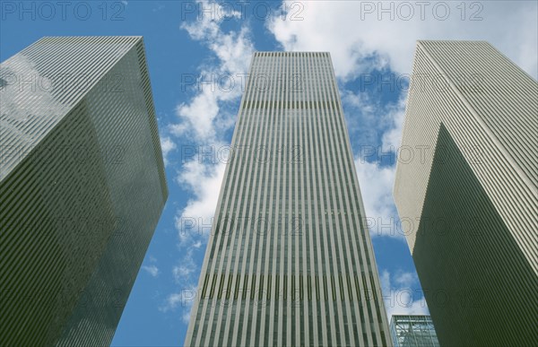 USA, New York, Manhattan, Skyscrapers on 6th avenue the Avenue of the Americas