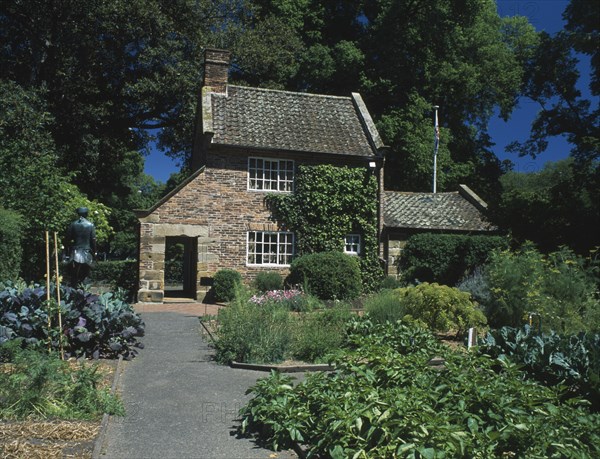 AUSTRALIA, Victoria, Melbourne, Cooks Cottage in Fitzroy Gardens. Named after the parents of Captain Cook who lived there.