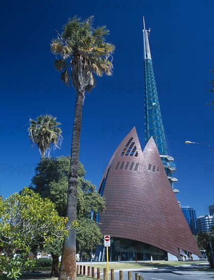 AUSTRALIA, Western Australia, Perth, The Swan Bell Tower built as Perths Millennium project