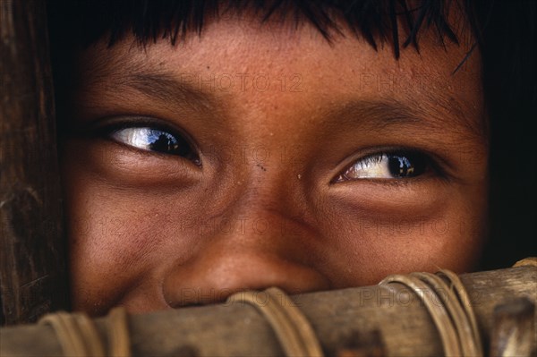 COLUMBIA, Amazonas, St Isabel, Portrait of Macuna Indian girl called Camilla.