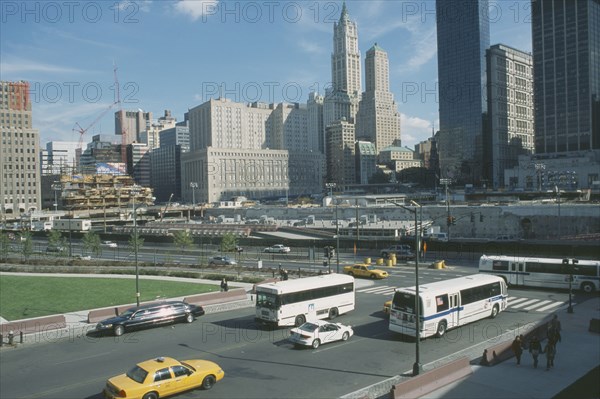 USA, New York, Manhattan, View over Ground Zero